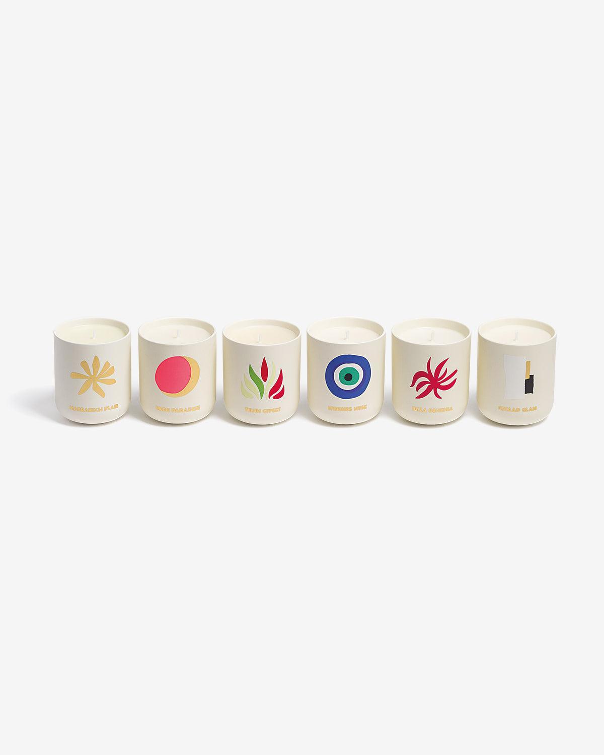 SET DE VELAS AROMÁTICAS VIAJE DESDE CASA