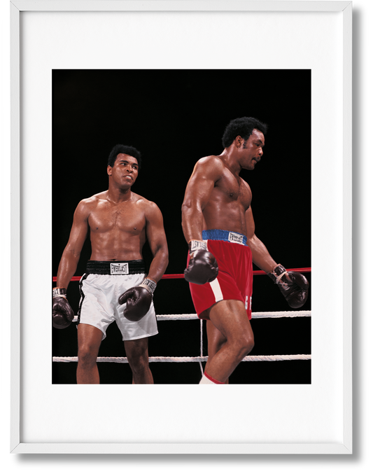 Norman Mailer. N.Leifer. H.Bingham. The Fight, Edición de Arte n.º 1–125, Neil Leifer "Ali vs. Foreman – Ali mirando fijamente a Foreman"