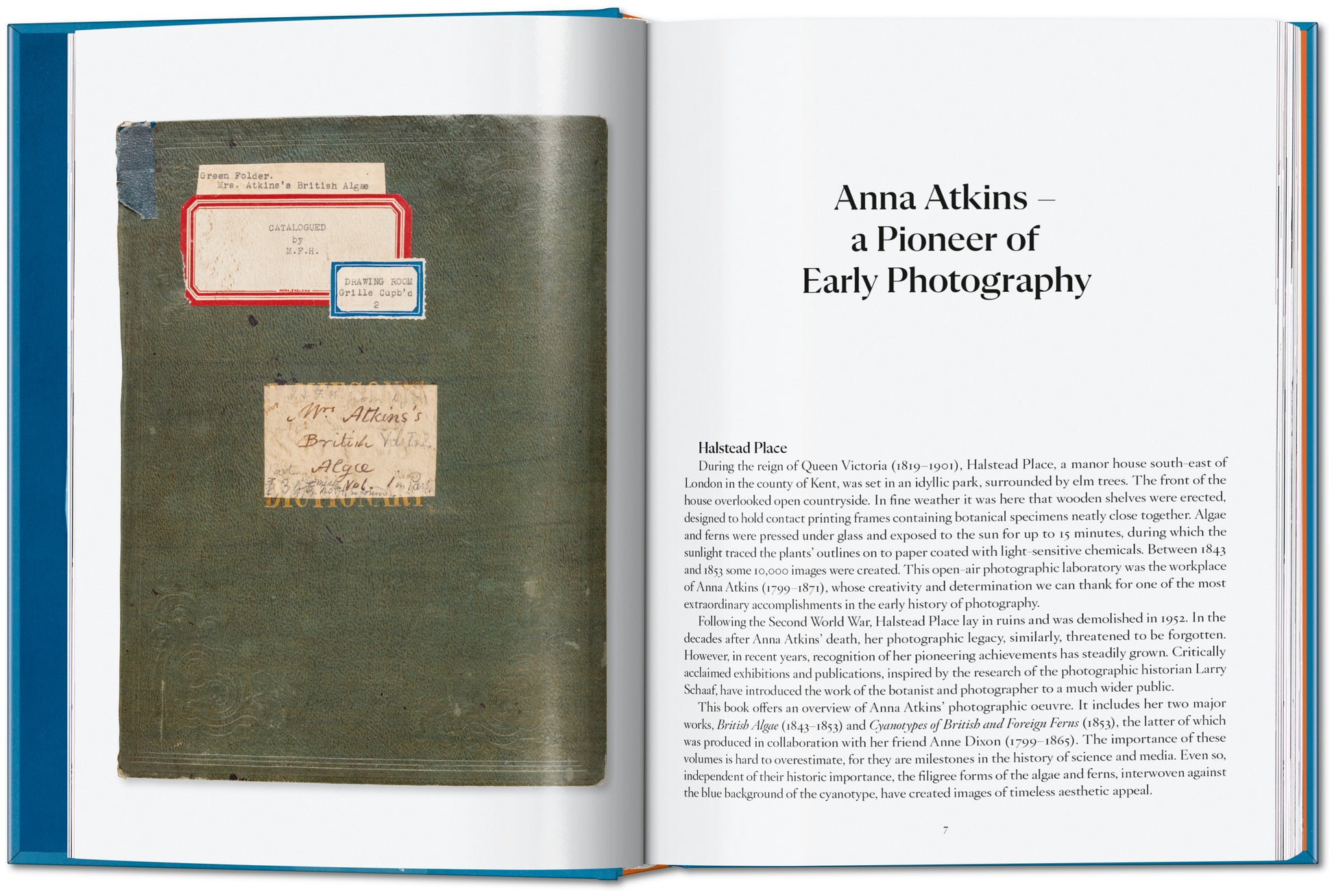 ANNA ATKINS. CYANOTYPES. 45TH ED.