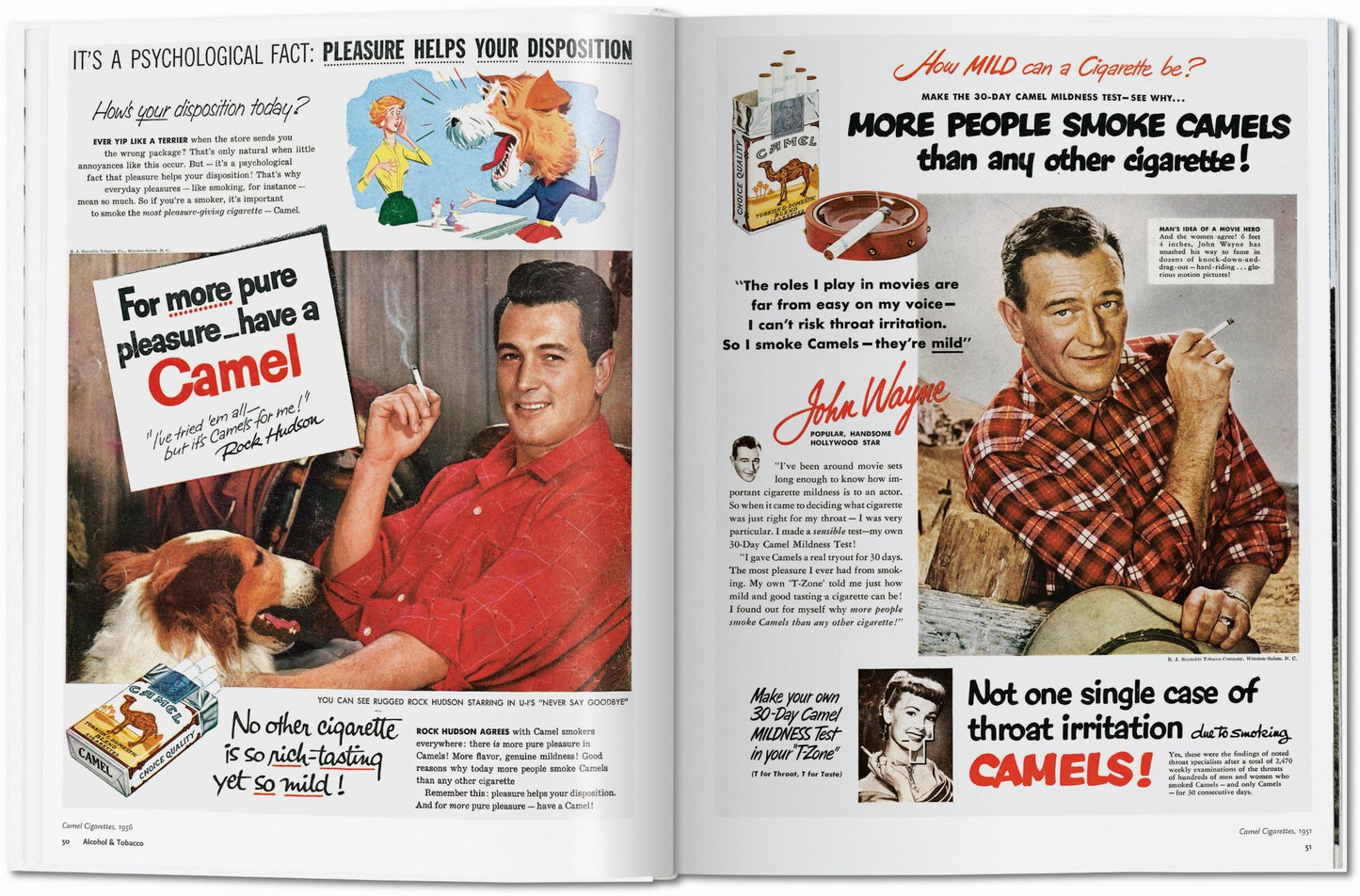 Anuncios totalmente estadounidenses de los años 50