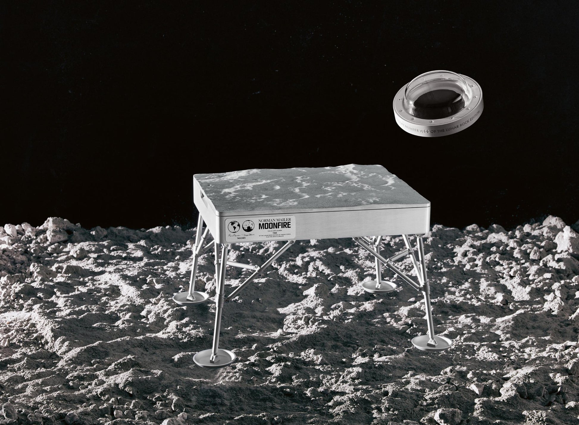 Norman Mailer, Marc Newson. MoonFire, Edición Lunar de Roca Nro. 1.968 "NWA 4936"