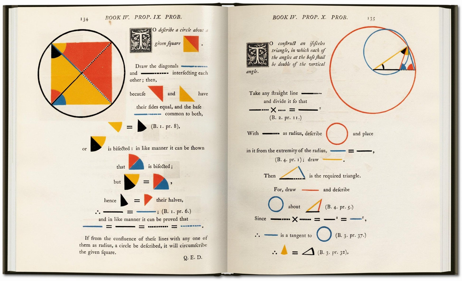 OLIVER BYRNE. THE FIRST SIX BOOKS OF THE ELEMENTS OF EUCLID