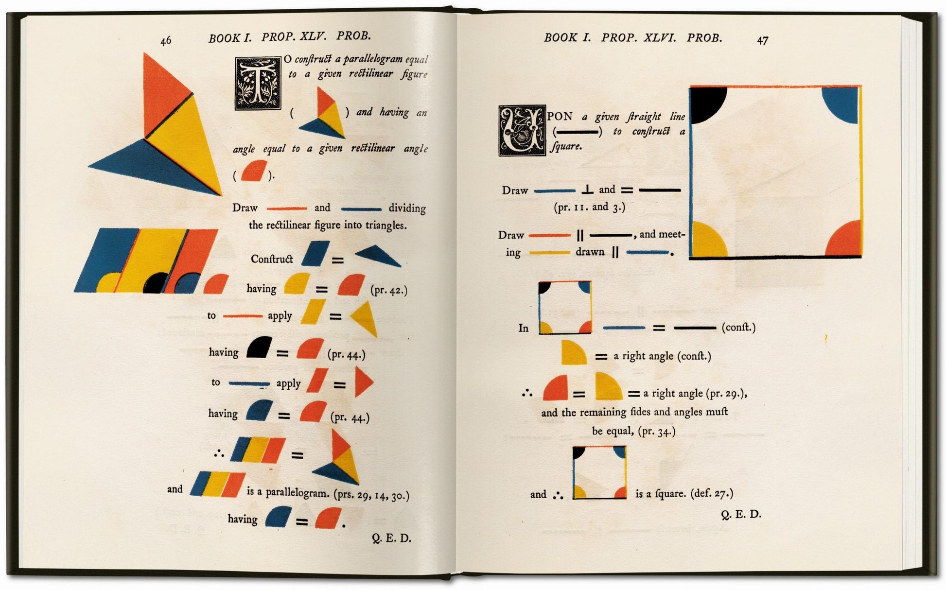OLIVER BYRNE. THE FIRST SIX BOOKS OF THE ELEMENTS OF EUCLID