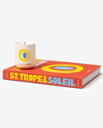 ST. TROPEZ SOLEIL - SET DE REGALO VELA Y LIBRO