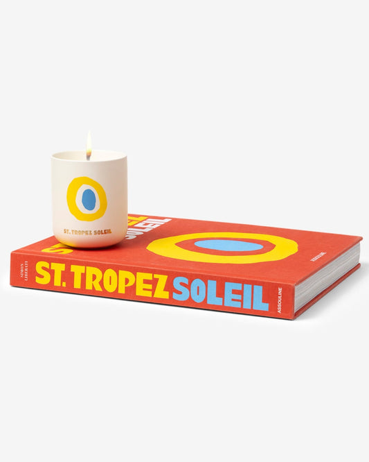 ST. TROPEZ SOLEIL - SET DE REGALO VELA Y LIBRO
