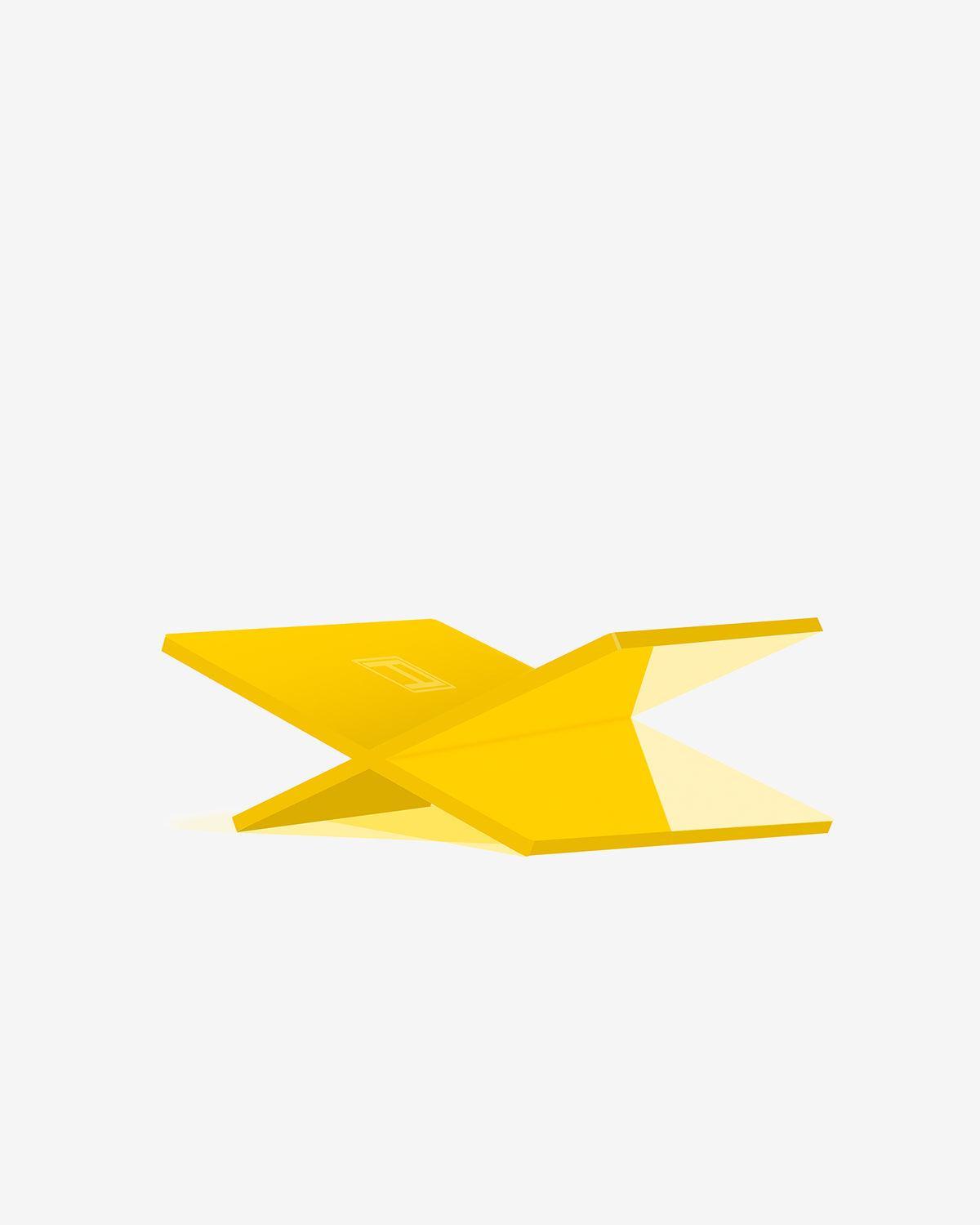 A BOOKSTAND - SOLID YELLOW