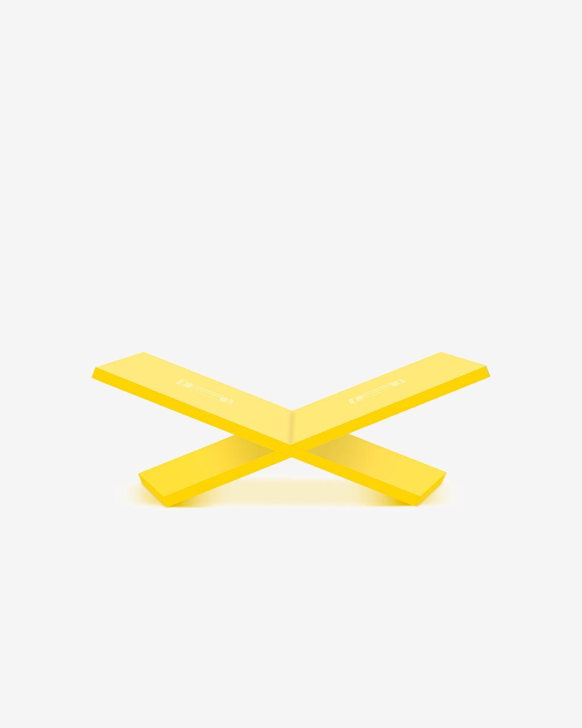 A BOOKSTAND - SOLID YELLOW