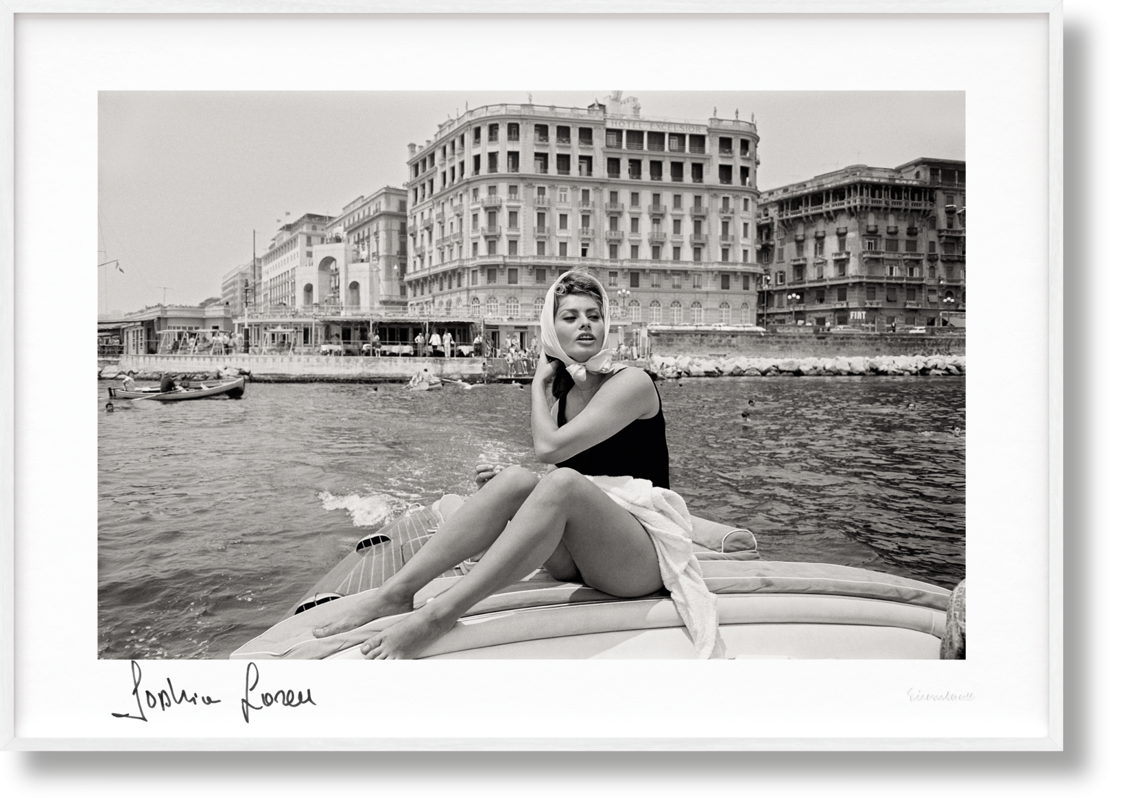 Sophia by Eisenstaedt. Edición de arte n.º 101–200, «Cerca de Nápoles», 1961