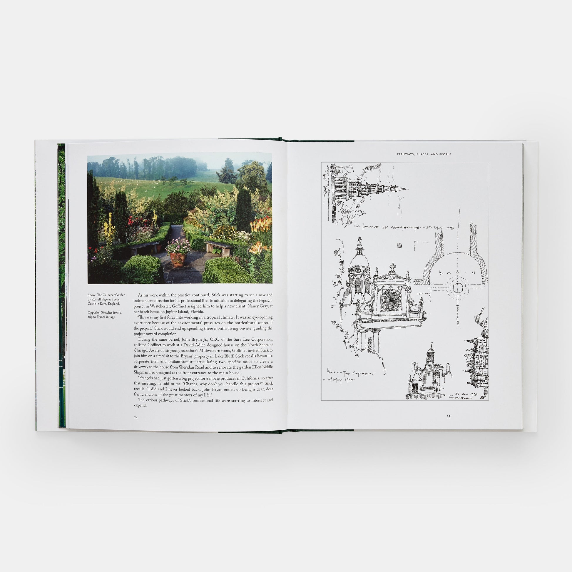 Charles J. Stick y sus jardines