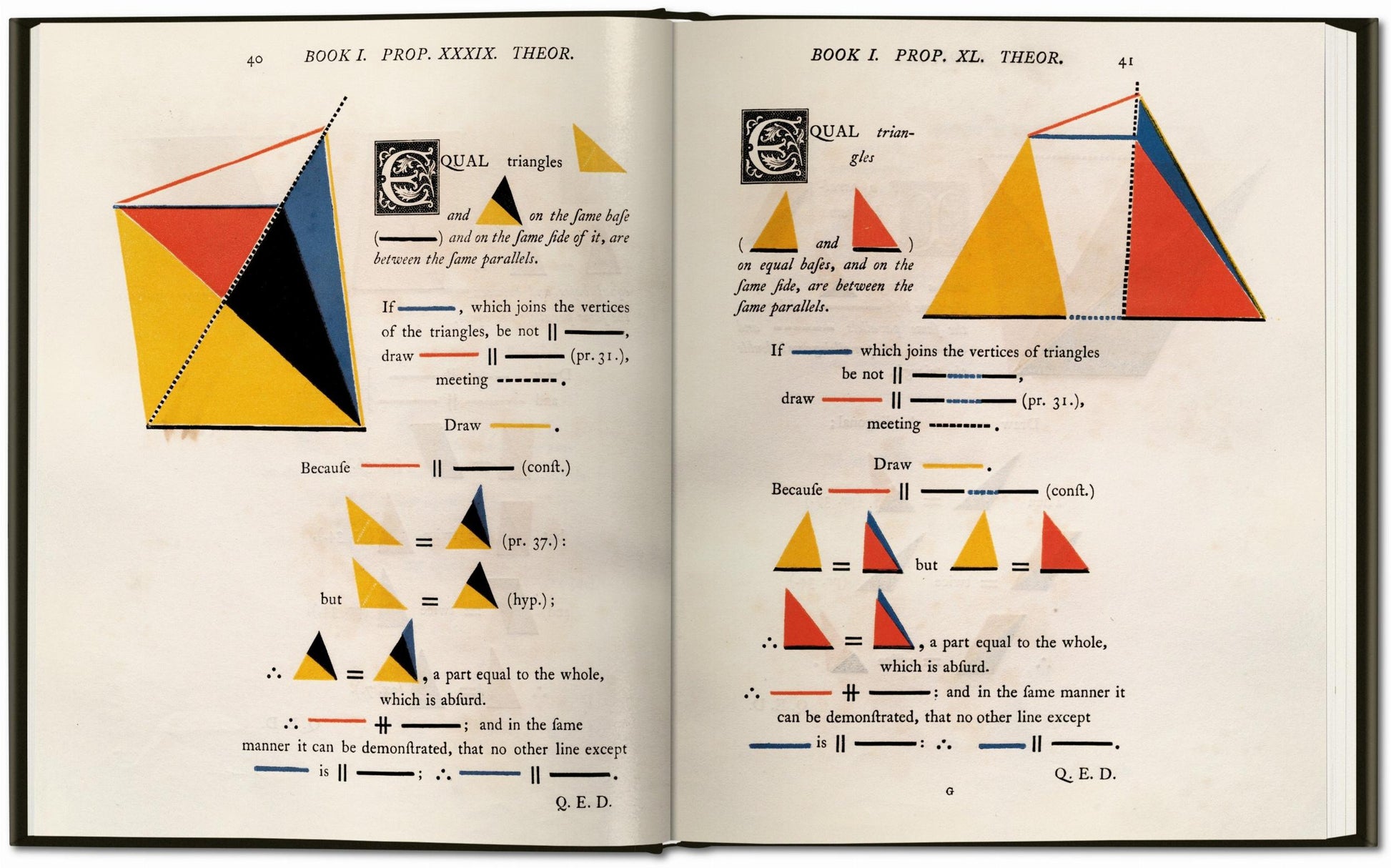 OLIVER BYRNE. THE FIRST SIX BOOKS OF THE ELEMENTS OF EUCLID