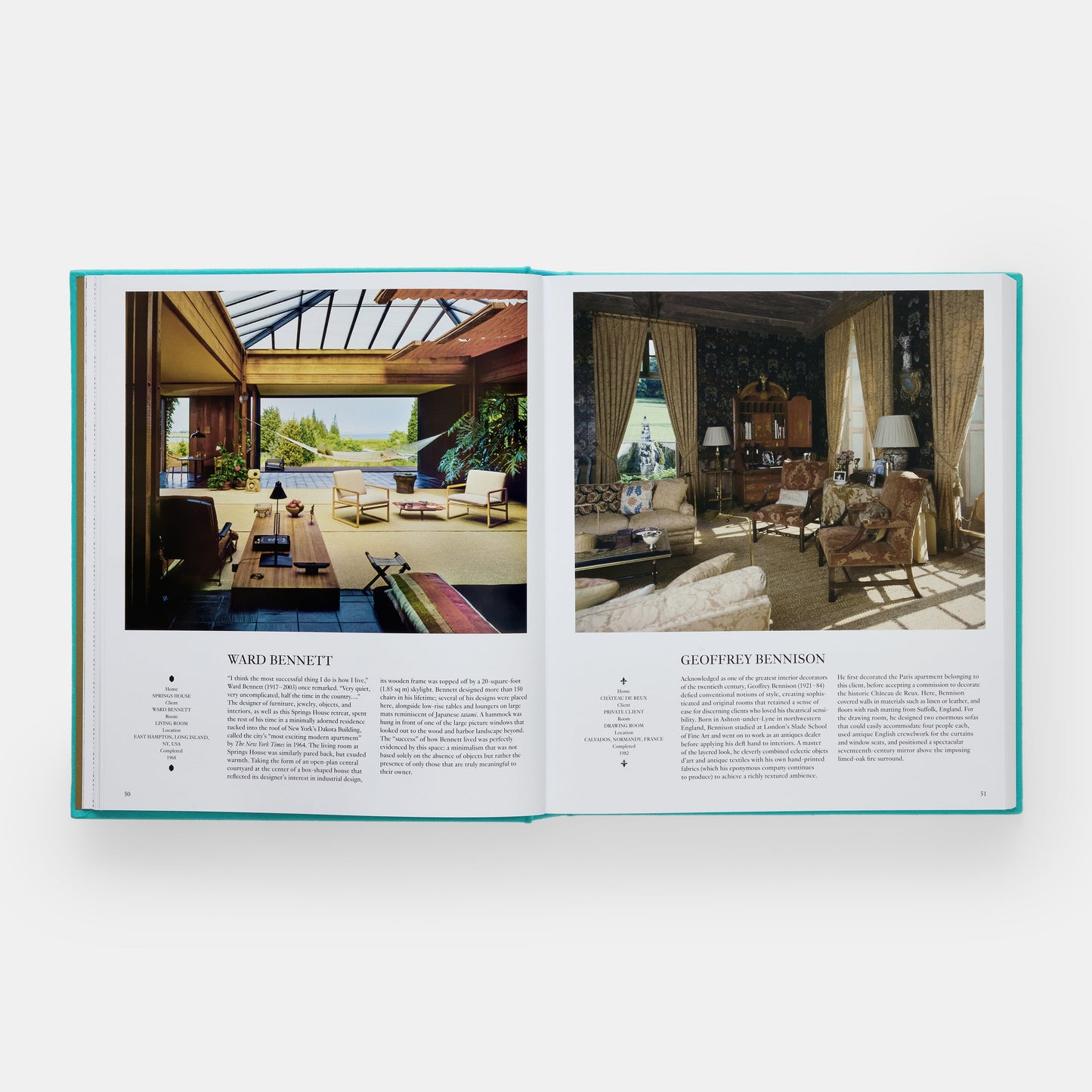 Interiors: Las mejores habitaciones del siglo (Edición azul cielo)