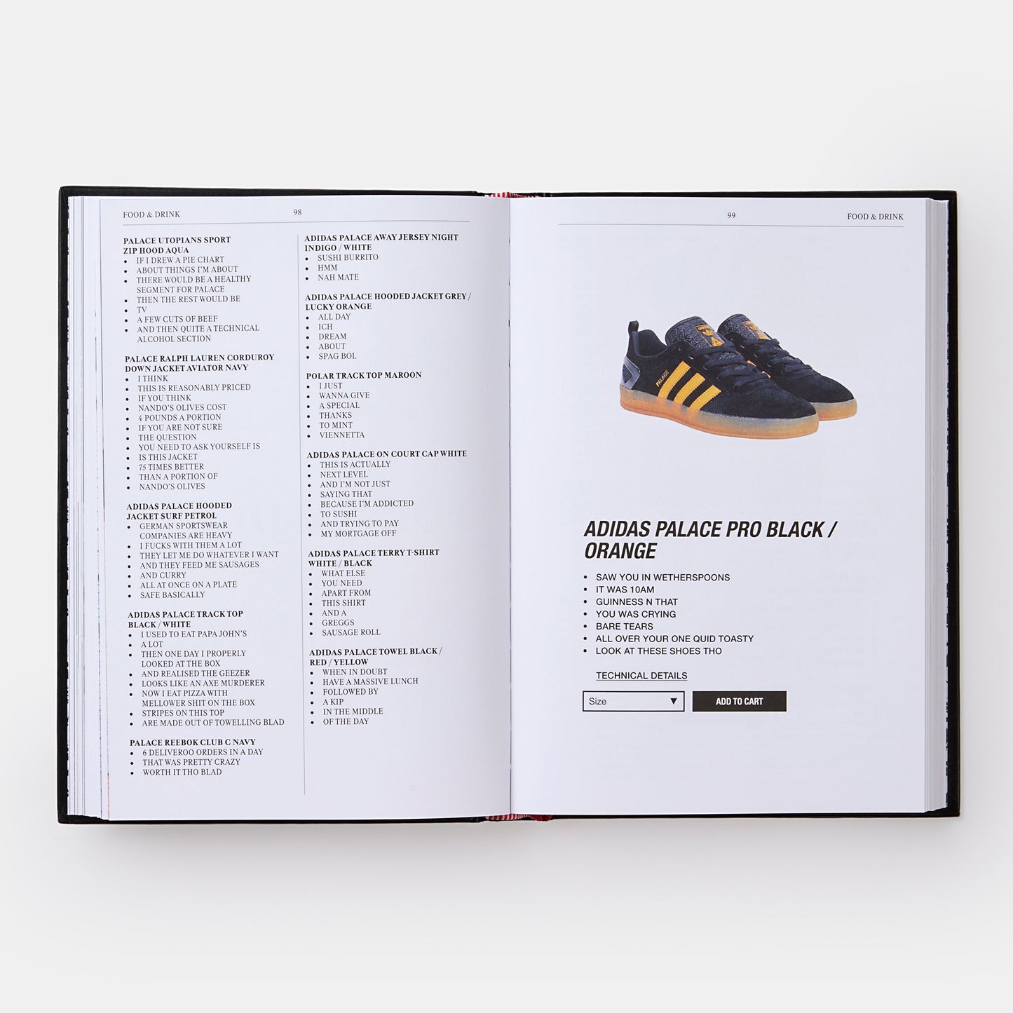 Descripciones de Productos Palace: El Archivo Seleccionado