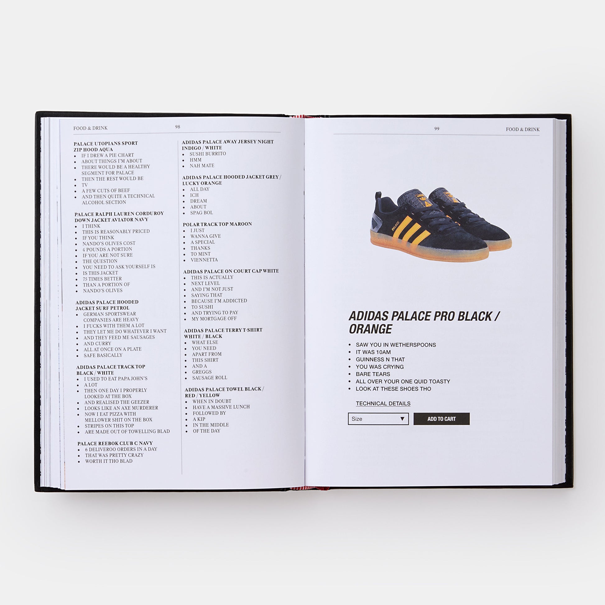 Descripciones de Productos Palace: El Archivo Seleccionado