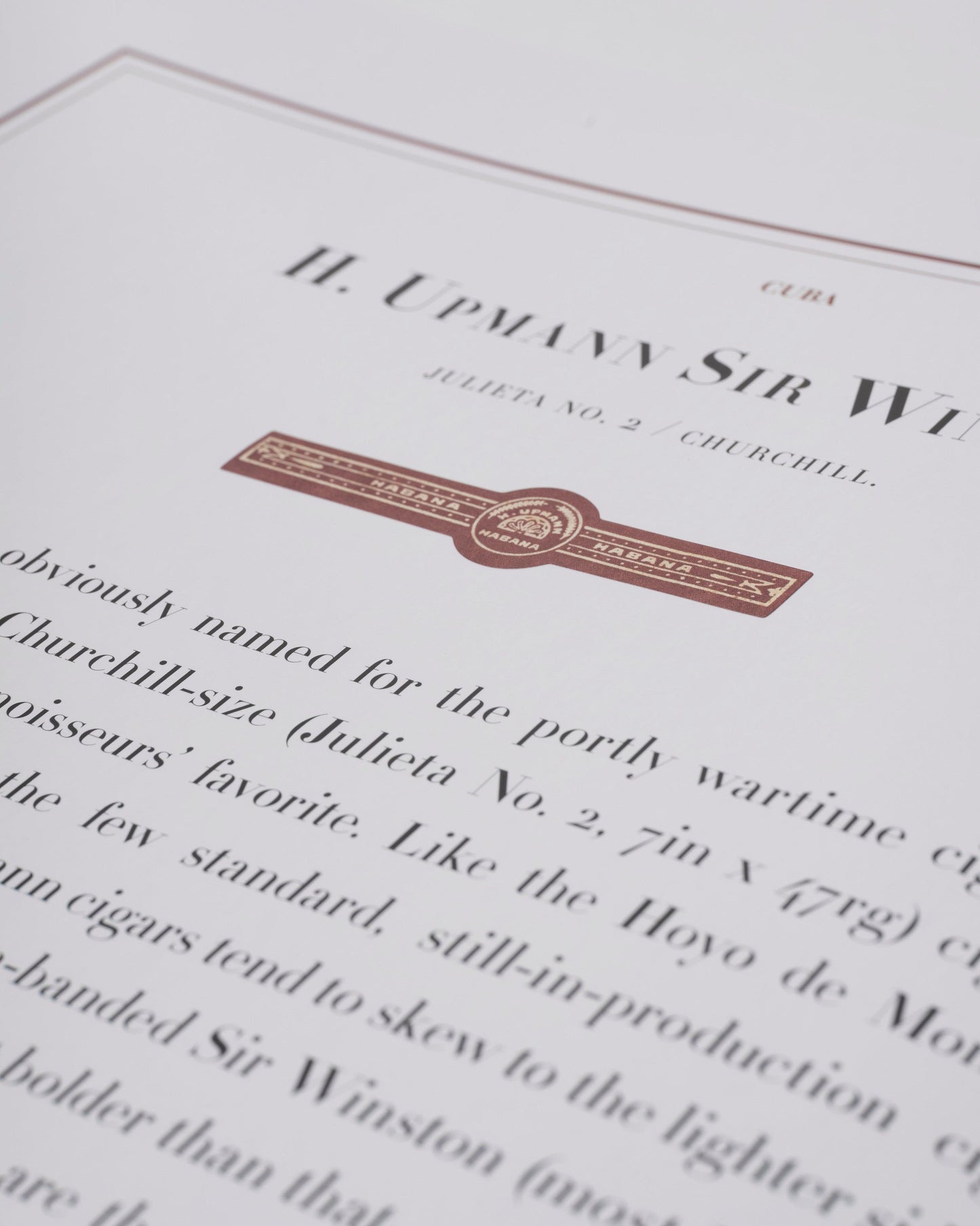THE IMPOSSIBLE COLLECTION OF CIGARS