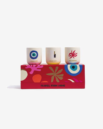 SET DE MINIVELAS AROMÁTICAS VIAJA DESDE CASA