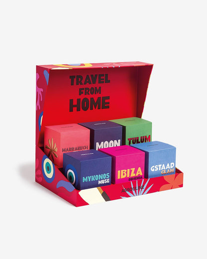 SET DE VELAS AROMÁTICAS VIAJE DESDE CASA